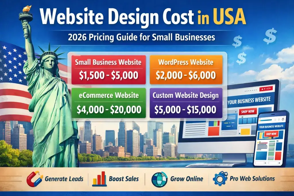 Website Design Cost in USA 2026 Pricing Guide for Small Businesses